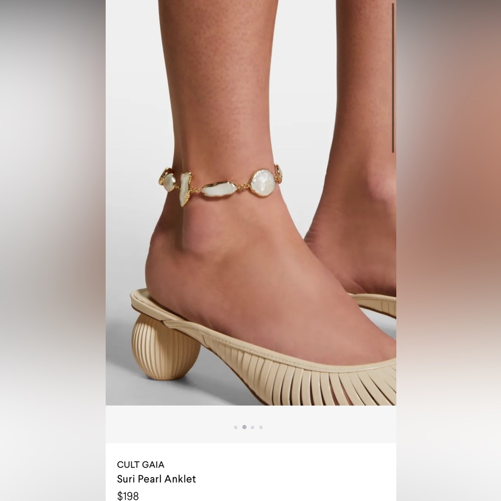 Cult Gaia Suri Pearl Anklet